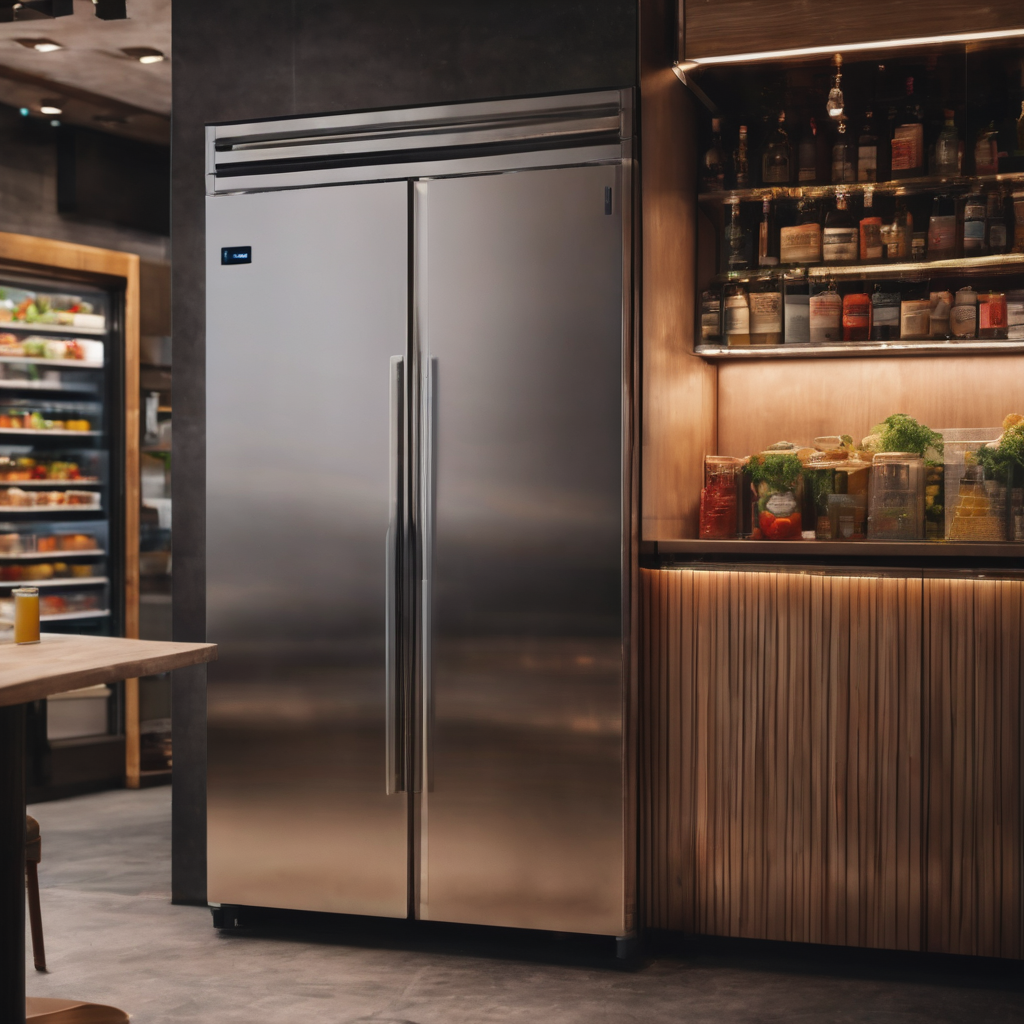 refrigerator in commercial kitchen in London